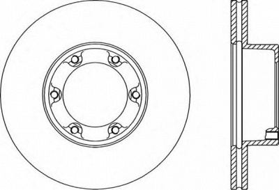 OPEN PARTS bda145120 -  Тормозной диск